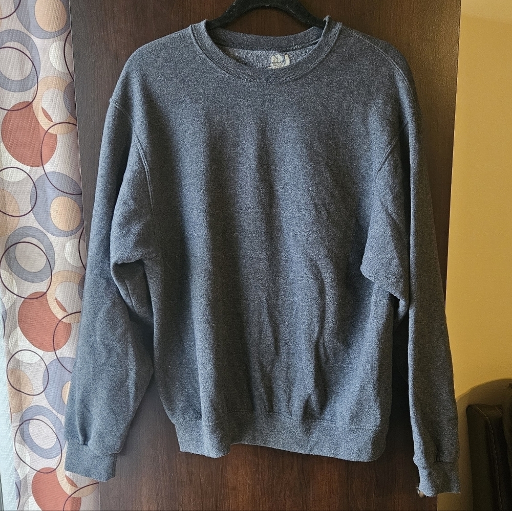 Fruit of the Loom Men's Charcoal Crewneck Sweatshirt